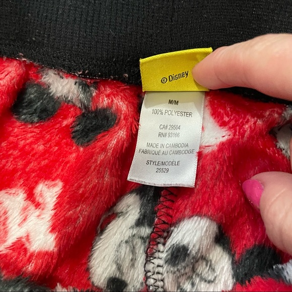 Mickey PJ’s Women Disney Mickey Mouse Fleece 100% Polyester Long Sleeve - Picture 8 of 13